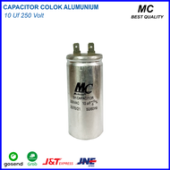 Kapasitor (Capacitor) AC 10 uf - 250V Aluminium (Spare Part AC)