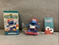 POP MART x Sesame Street 芝麻街街頭系列 Cookie Monster skateboard