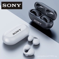 (Ready stock) Sony bone conduction Bluetooth earphone earring wireless ear clip earbuds sound earcuffs sport headset with mic
