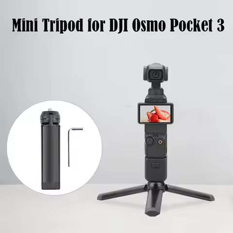 Mini Tripod for DJI Pocket 3 OM 6 5 4 Handheld Gimbal Stabilizer Holder Stand for Gopro 12 11 FeiYu 