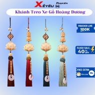 Lotus Buddha Car Decoration, Boxwood Lotus Buddha Hanging Rope for Car Decoration