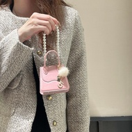 เคสโทรศัพท์แบบมีสายโซ่ประดับมุกกระเป๋าถือสะพายแบบพกพาทำจากหนังหรูหรา N3flip สำหรับ OPPO N2flip N3fli