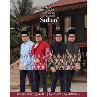 SET SEDONDON BAJU KURUNG PAHANG KEMEJA BATIK SATIN poket ada zip menyusu size xs sehingga plus size 