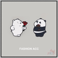 ★ We Bare Bears：I Love You - Cute Cartoon Animals Brooches ★ 1Pc Enamel Pins Backpack Button Badge Brooch