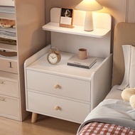 Paint-Free Bedside Table Cabinet Bedroom Simple Cream Easy Small Bedside Storage Cabinet Modern Beds