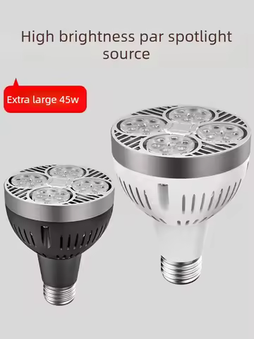 Led High Power Par30 Light Bulb 35w 45w 60W E27 Super Bright Energy-saving Lamp 220v Spotlight Light