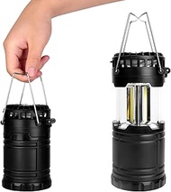 EAXUS CampLite Breeze 2-in-1 Camping Lamp & Fan, 3 W COB LED, Pop-Up Design, Slidable, Portable, Ten