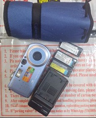 Sony p3 數碼相機 ccd dc camera，三粒電池，充電器，相機袋。