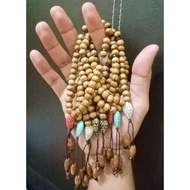 Souvenir Hadiah Doorgift Majlis Tasbih Gelang Kayu Pine Hand Made 33 Biji Buatan Tangan