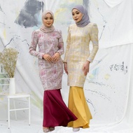 [Ready Stock] TONMOON Baju Cantik Perempuan Stu Set Baju Kurung Moden Fesyen Raya 2023 Batik Baju Bridesmaid Murah Muslimah