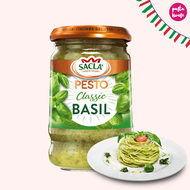 ซอสพรีเมี่ยม เพสโต้ Sacla Classic Basil Pesto 190g