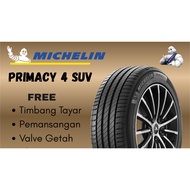 TAYAR MICHELIN PRIMACY 4 SUV TAHUN 2025 225/65R17,FREE VALVE GETAH SETIAP 1BIJI PEMBELIAN TAYAR