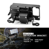 Motorcycle GPS Navigation Plate Bracket Windshield Stand Phone Mobile Phone Holder For YAMAHA Tracer