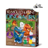 4M 3D Mould And Paint Dinosaurs