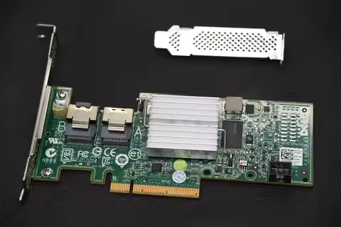 Used original Dell H200 PERC SAS2008 SAS SATA 6Gb PCI-e 8-Port Raid Controller=LSI 9210 9211-8i 047M