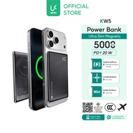 [CCC] UKIKI Powerbank บางที่สุด แบตสํารอง Magnetic 5000mAh Mini พาวเวอร์แบงไร้สาย พาวเวอร์แบงค์