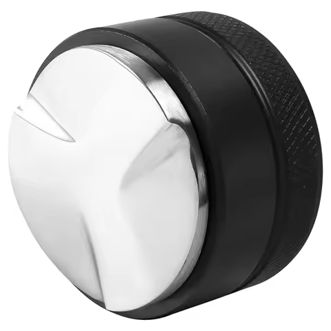 Espresso 304 Stainless Steel Coffee Distributor Leveler Tool Coffee Tamper with Three Angled Slopes 