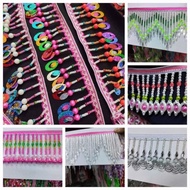 (1m) brocade slot, peacock eye slot, mountain slot, high-end slot used to attach ethnic items, props