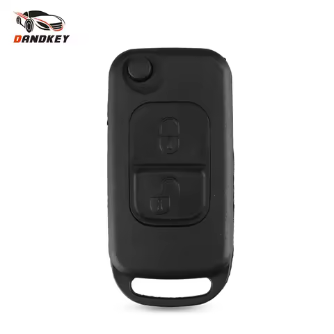 Dandkey 1/2/3/4 Buttons Car Remote Folding Flid Key Shell Uncut HU64 Blade Cover For Mercedes For Be