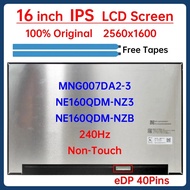 16" 240Hz LCD Screen NE160QDM-NZB MNG007DA2-3 For Lenovo Legion Pro 5 16ADR10 16IAX10 16IRX10 16IRX9