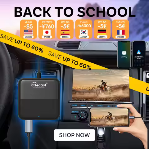 Wireless CarPlay Android Auto Adapter Car TV Mate Pro Max for Fire Google TV Stick Converter for OEM