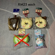 LICENSED PRELOVED SQUISHIES CAFE DE N/IBLOOM/PUNIMARU/POLI/SANRIO SQUISHY