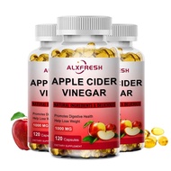 Alxfresh 60/120 Pcs Fat Burner Apple Cider Vinegar Slimming Capsule Natural Digestion for Metabolism