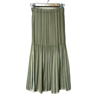 ete Issey Miyake FETE Skirt khaki gray Size 0 Women Long Direct from Japan Secondhand