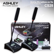 Mic Wireless Ashley CS28 Microphone Meja Podium Mimbar Mikrofon Meeting Nirkabel