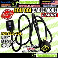 ECU CDI Mode Button ORIGINAL Cable Mode Adjustable 8 Mode Cable 6 PIN Socket NLK RED LEO HPSP SUPRIM