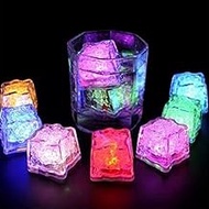 Glowing Ice Cubes for Drinks Drinking Bar Lights 7 Colorful LED Waterproof Flash Ice Light Ice Cubes