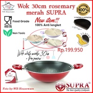 MERAH 30cm non-stick frying pan wok/ 30cm SUPRA wok/ - RED