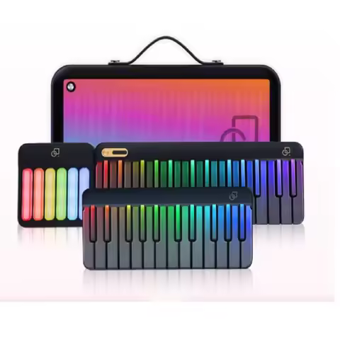 PopuPiano Smart Piano Keyboard with MIDI Controller Smart LED Keyboard Smart Interactive Sing-Along 