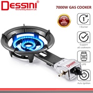 DESSINI ITALY Auto Ignition Gas Cooker Propane LPG Hob Burner Cooktop Tabletop Cast Steel Heavy Duty