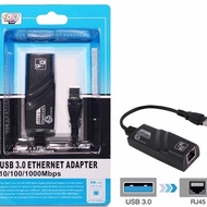 USB 3.0 TO LAN CONVERTER GIGABIT 100/100/1000 MPBS - LAN ADAPTER - USB TO LAN RJ45 USB 3.0 MALE TO F