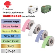 Phomemo Continuous Transparent Label Colorful Sticker For D50 Printer