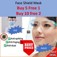 FAST DELIVERY Face Shield Anti Virus Protection / Anti Fog Protect Face Cover / Transparent Face Shield / Glasses Mask