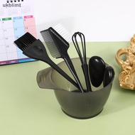 5Pcs Hair Dye Brush Bowl Set With Ear Caps Mixing Rod Hair Tint Dying Coloring Applicator Brush Hair
