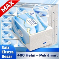 DWY Tissue Viral 400pcs 5-Ply Soft Air-Cushion Face Tissue Non-Fluorescent Eco Friendly Lembut Jimat