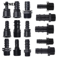 WYNEX Garden Hose Barb Connector, PE Female Male Thread Screw Joint, 16mm 20mm 25mm 1/2 3/4 To 1/2 3