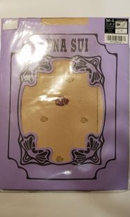 Anna sui閃金玫瑰肉色絲襪褲