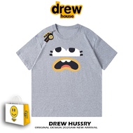 Drew Official Flagship Store American Simple Cartoon Short Sleeve T-Shirt Mens Loose Cotton Breathab