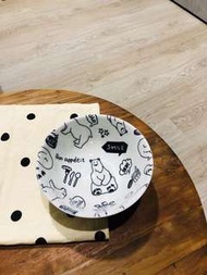 日本🇯🇵製北極熊白色陶瓷餐盤餐碗厚實手感咖啡店早午餐IG打卡風