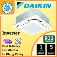 [INSTALLATION] Daikin FCFC SERIES inverter R32 ceiling cassette [4-5 Days delivery]