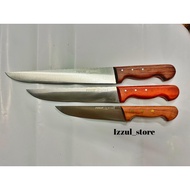 PIRGE ROSE BROAD BLADE BUTCHER KNIFE 12/10/7.5inci 31066/31065/31063