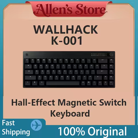 WALLHACK K001 Hall‑Effect Magnetic Switch Gaming Keyboard 8000Hz Polling Rate Full Key Hot‑Swap Wire