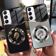 Samsung A15 4G / A15 5G / A25 5G / A35 5G / A55 5G Case Luxurious, elegant tempered glass, DRAGON FO