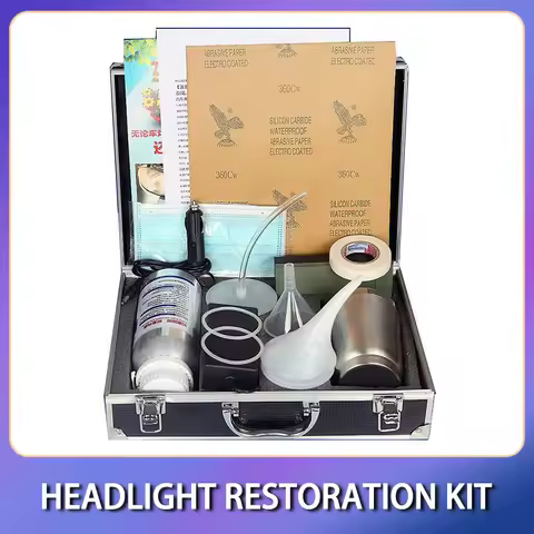 800ml Car Headlight Renovation Kit Lamp Repair Headlight Polishing Tool Restoration Evaporator Liqui