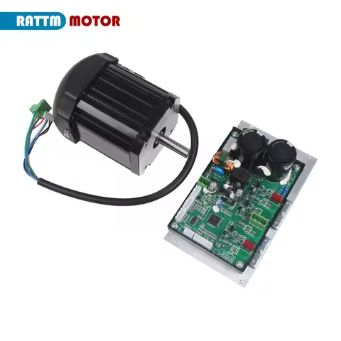 850W 1100W DC Brushless Lathe Spindle Motor Set With Control Board Card Controller For CD-210V MX-21