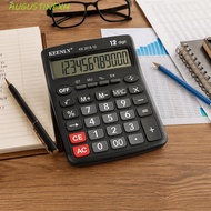 AUGUSTINEXH 12-digit Calculator, Digital Display Battery-powered Large-screen Display Calculator, Ac